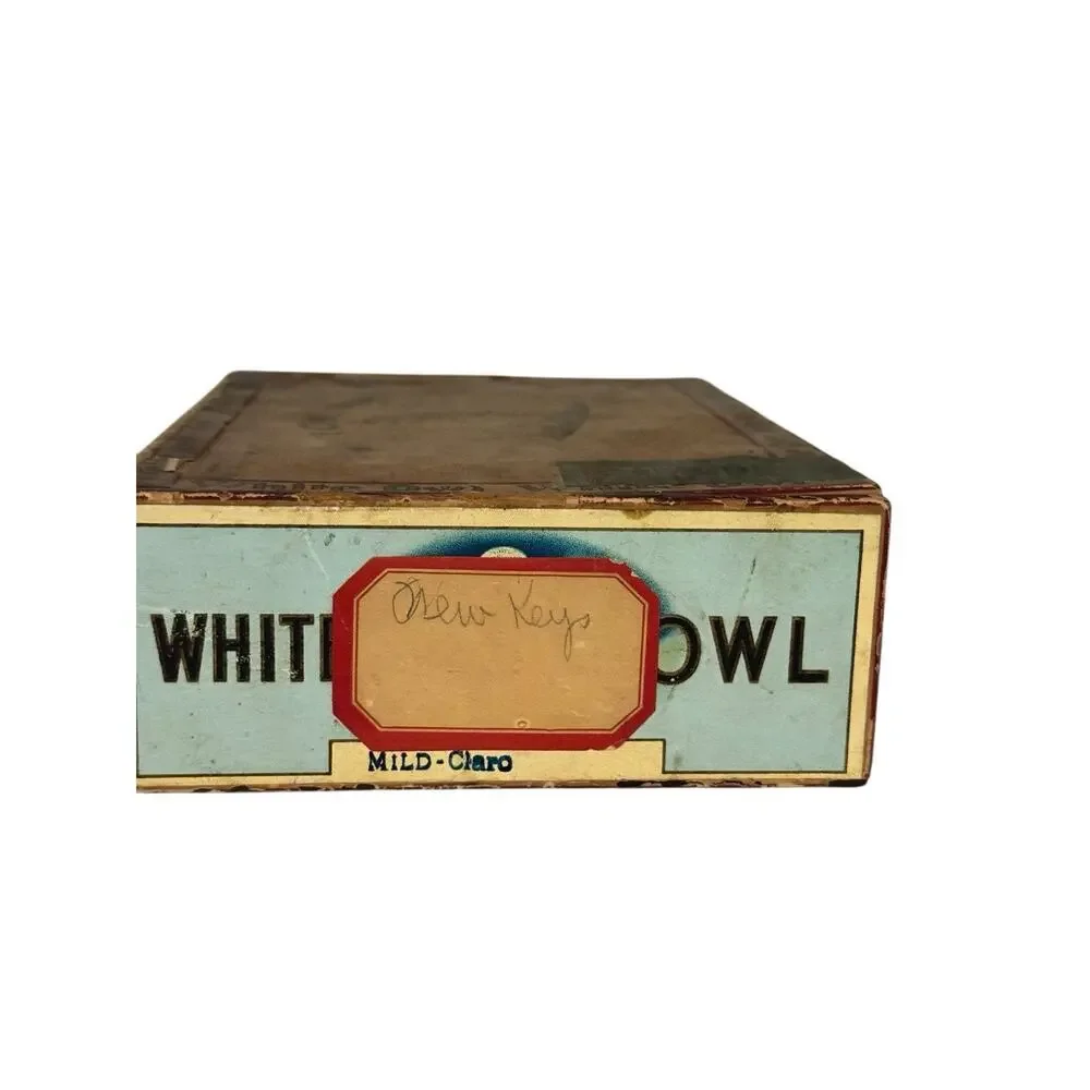 Vintage White Owl Brand Empty Cigar Box 5 Cents Grade A Vintage Filters